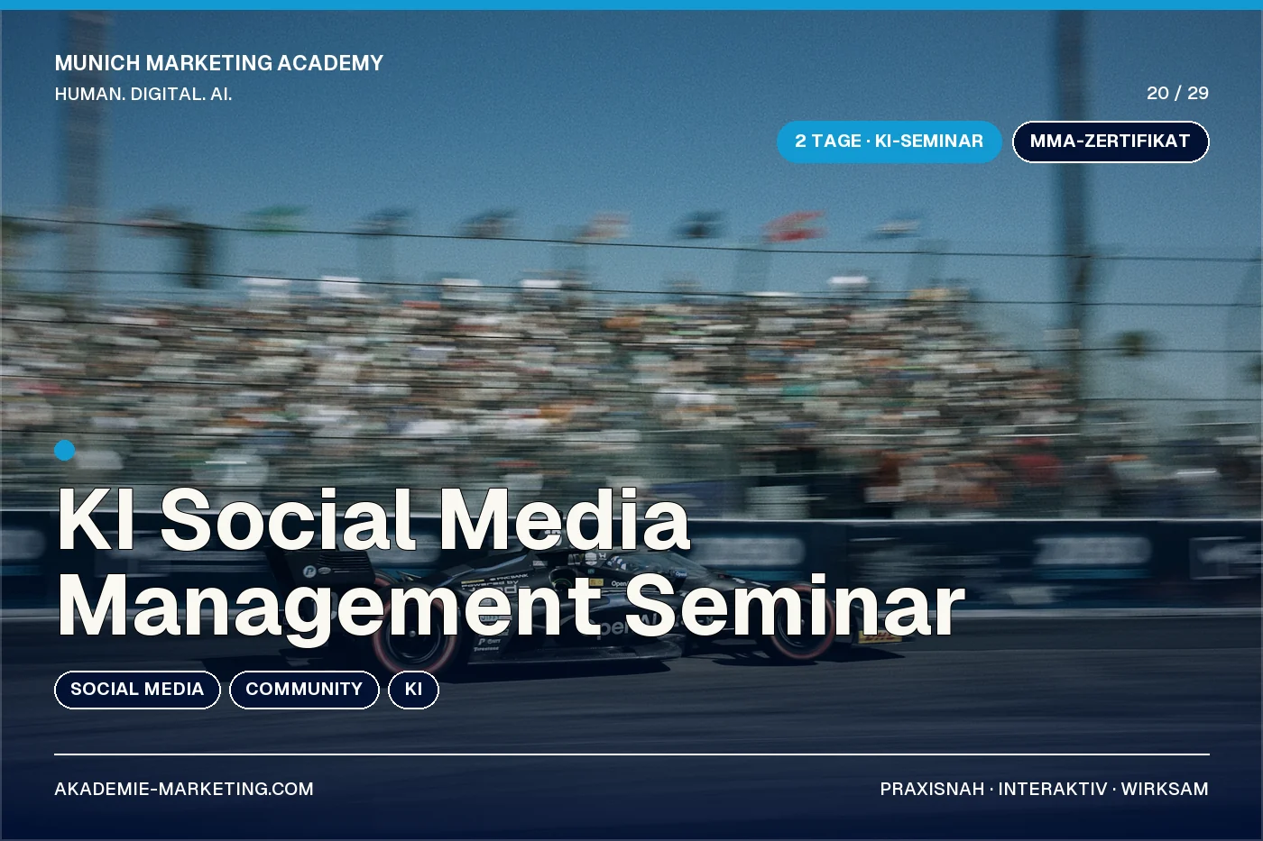 KI Social Media Management Seminar